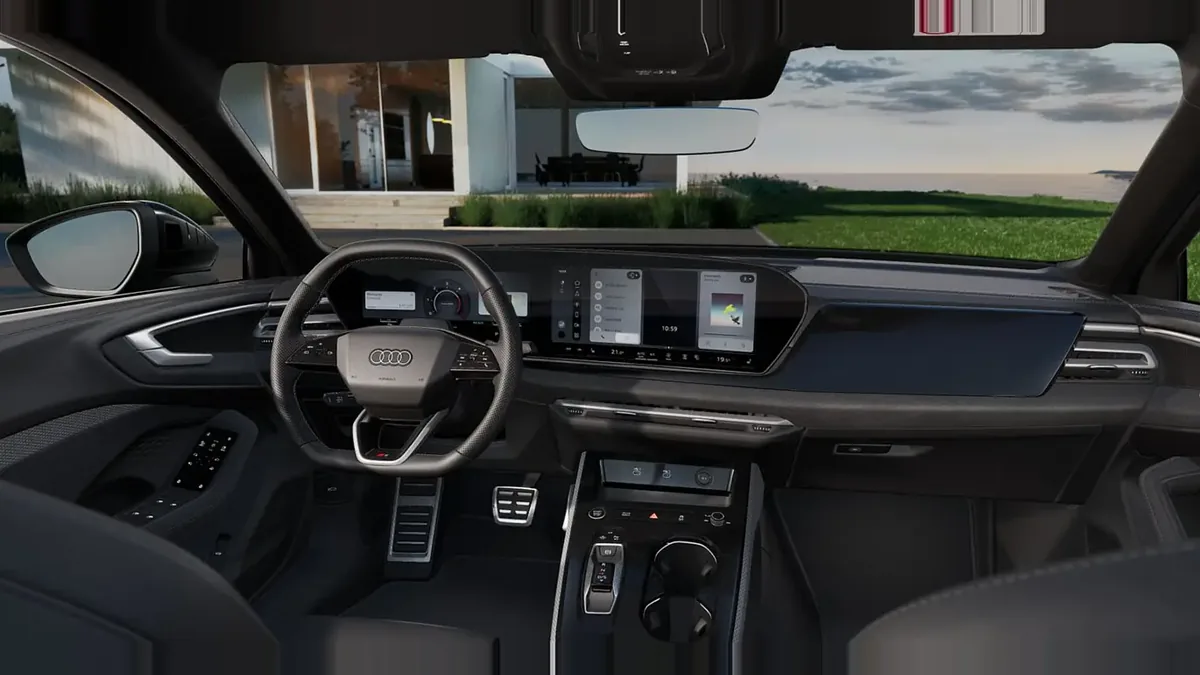 Audi A5 TDI 150kW (204CV) Black Line en renting a Barcelona — Davant