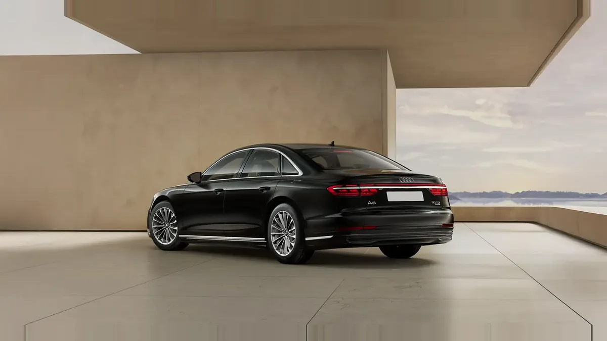 Audi A8 50 TDI 210kW (286CV) Quattro Tiptronic en renting a Barcelona — Darrere