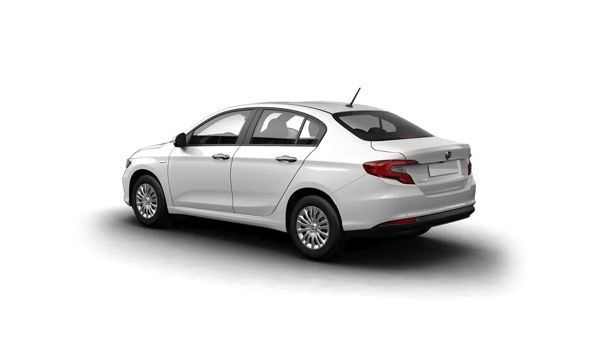 Fiat Tipo Sedán 1.6 Diésel 96kW (130CV) en renting a Barcelona — Darrere