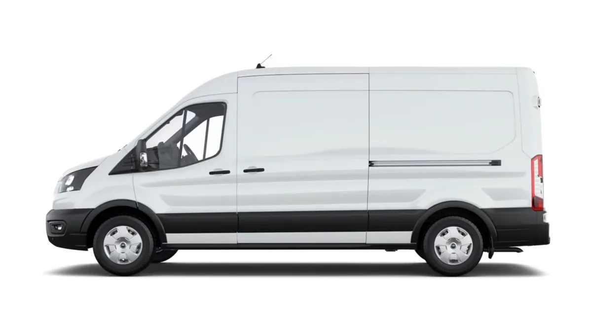 Ford TRANSIT 350 L3 Trend N1 EcoBlue 96kW FWD en renting a Barcelona — Lateral
