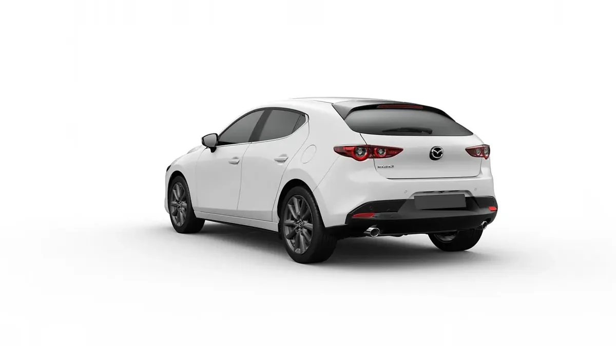 Mazda 3 2.5L e-Skyactiv G MHEV 140CV 6AT Centre-Line en renting a Barcelona — Darrere