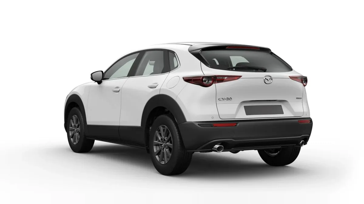 Mazda CX 30 2.5L e-SkyAct G MHEV 103kW Prime-Line en renting a Barcelona — Darrere