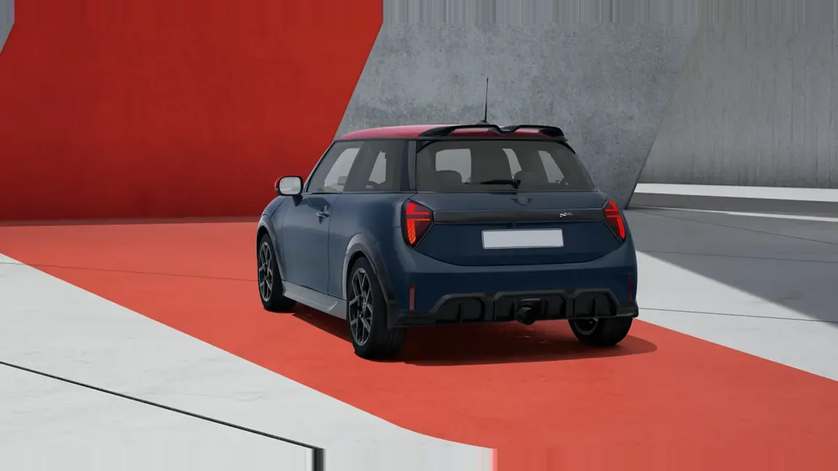 MINI John Cooper Works en renting a Barcelona — Darrere