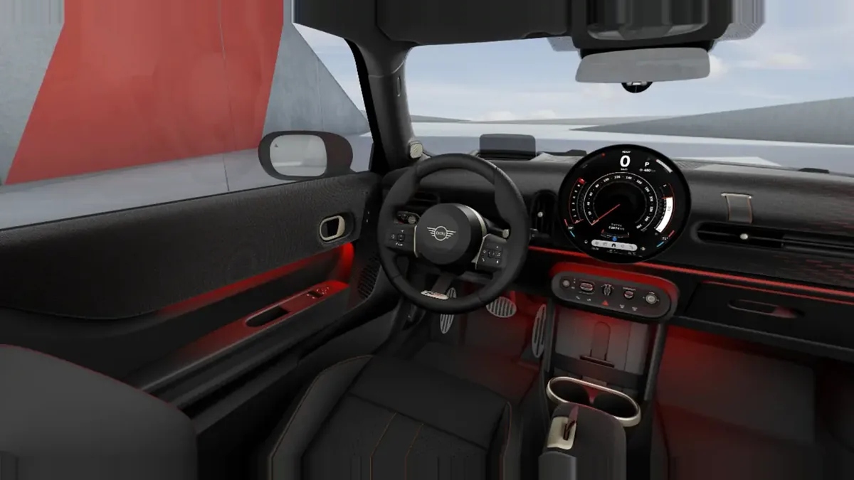 MINI John Cooper Works en renting a Barcelona — Davant