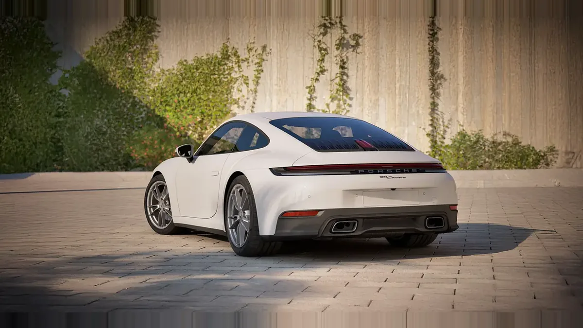 Porsche 911 Carrera en renting a Barcelona — Darrere